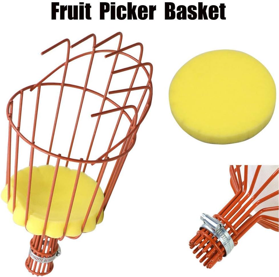 Fruit Tree Picker Basket Head Threaded with Foam Cushion Coconut Fruit