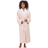 MONARCH Unisex Plush Lined Microfiber Bath Robe - Soft Shell with Polyester Lining, Resort-Grade Hotel & Spa Robe with Pocket