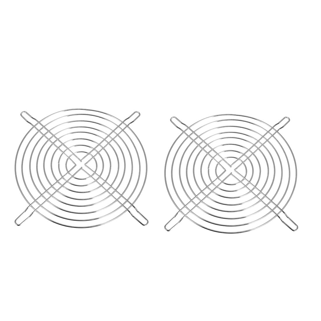 sourcing map Cooling Fan Grill Metal Finger Guard 230mm x 230mm for 180mm x 180mm Case Computer Pack of 2