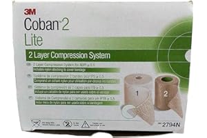 3M 27942008 Compression Bandage System 3M Coban Lite Comfort Layer: 4 Inch X 2.9 Yard/Compression Layer: 4 Inch X 5.1 Yard 2794 Box of 8