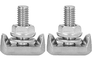 2pcs Battery Terminal T-Bolt Kit Car Stainless Steel Battery Terminal Cable Bolt Replacement Convenient design