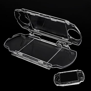pspとケース PSP＆ケース Portable PSP Hard Plastic Black Travel Carrying