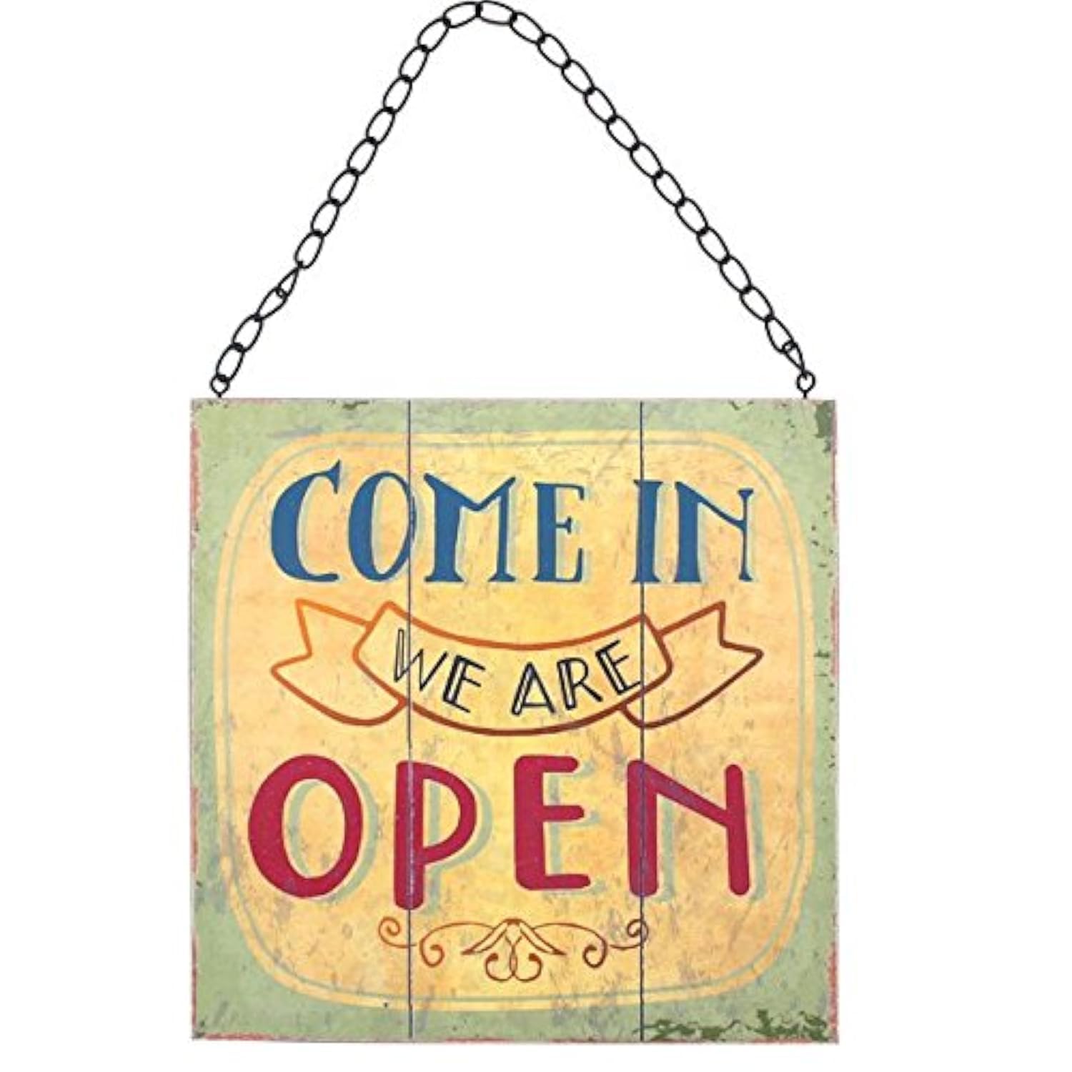 Something Different Wholesale Open/Close Sign (12/24), Wooden, Multicolour, 22x22x1 cm