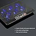 Techstick Laptop Cooler Cooling Pad with LED Display,Ultra Slim Portable USB Powered,6 Fans 2 USB Ports,Perfect for 12-17 Inches Laptops,Notebook