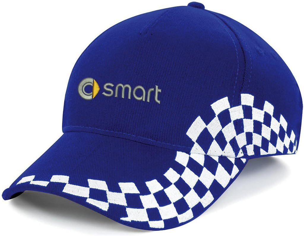 Smart Car Embroidered Baseball Hat Grand Prix Cap 1121 Blue One