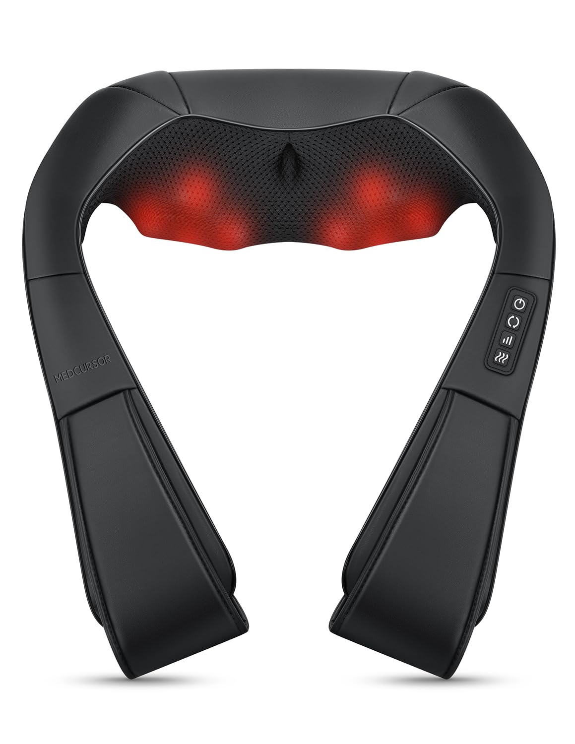 Photo 1 of Medcursor Neck Massager, Portable Electric Neck and Back Massager with Heat, Deep Tissue 3D Kneading Pillow for Muscle Pain Relief, Ideal Father’s Day Gift, Not Cordless