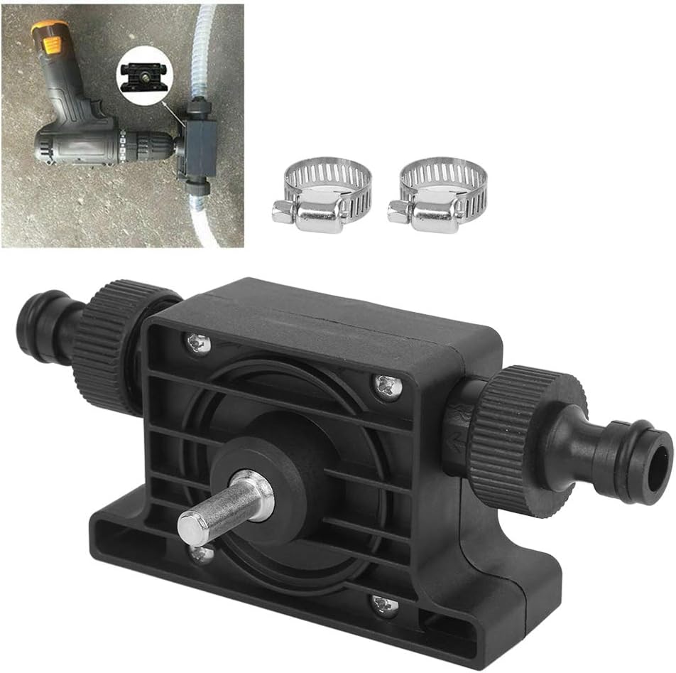 Drill Pump for Water Drill Powered Water Pump, Portable Electric Drill Driven Type Pump Compact Water Oil Pump with 2pcs Connector - Image 3
