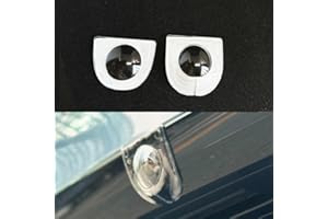 2pcs Front & Rear Camera Protective Lens Guard Cover for Tesla Model Y Juniper 2025–2026, Spherical PC Protection Cap, Bumper