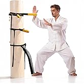 WINTECY Wing Chun Dummy for Martial Arts Training - Wall Mount &amp; Portable Options - Interchangeable Spring Arms for Martial Arts, Boxing, and Karate Practice (for Hard Objects)