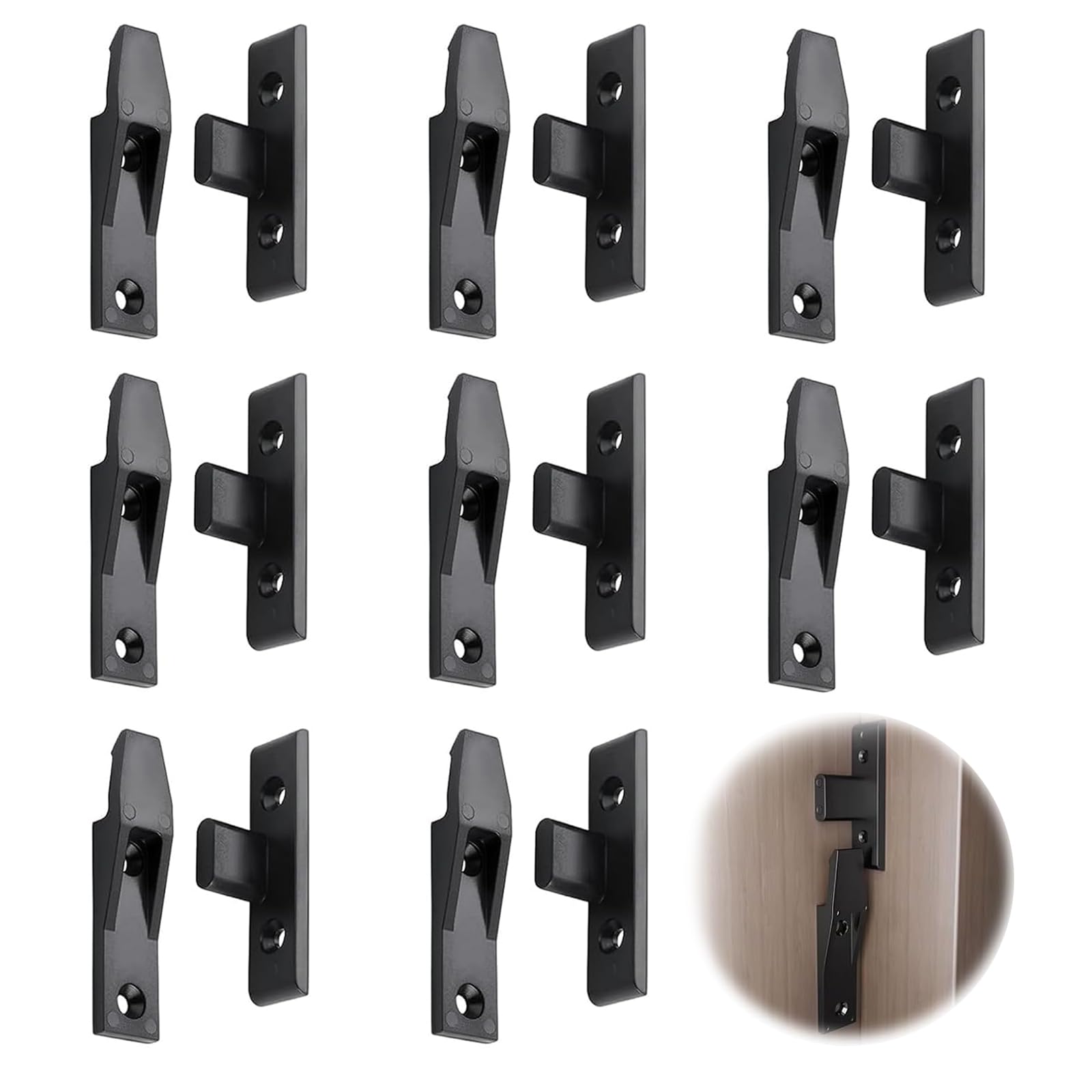 XdealCozyxc 8 Pairs Bath Panel Clips, Bath Panel Fixing Kit for Kitchen Cabinets Wardrobe Bed Table