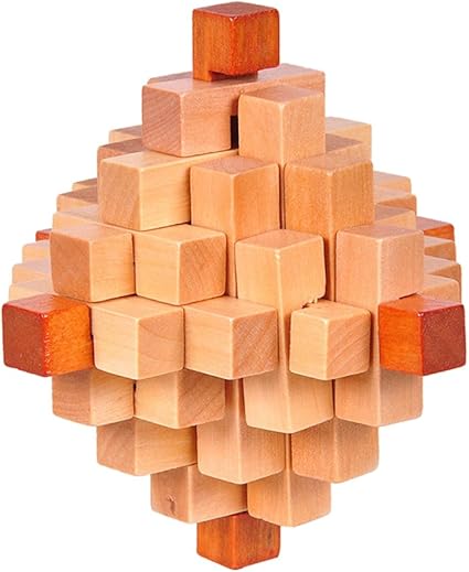 wooden toy burr puzzle