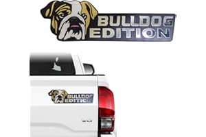 BWALION Dog Edition Car Badges, 3D Dog Car Badge Laser Cutting Car Emblem, Car Exterior Emblems Badge,Cute Dogs Badge Rated Car Decals Bumper Stickers Decoration(Bulldog)