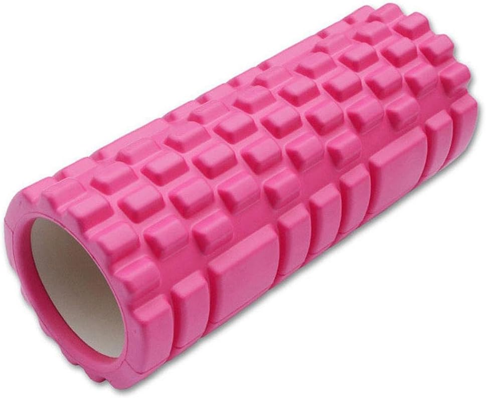 RUNakan Hollow Yoga Column Body Relax Massage Foam Rollers Fitness Exercise Equipment Pink