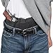 Hidden Agenda Belly Band Holster by Relentless Tactical - Concealed Carry Holster fits All Handguns - Made in USA Black with Zipper - Medium