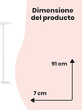 Safety 1st Easy Close Extra Tall Metal Gate Extension 7cm White view 7
