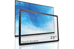 Senisway 19 Inch（4:3） Multi Points IR Touch Screen Panel, Infrared Touch Panel USB Interface with Tempered Glass for Kiosks, Touch Monitor, Touch All in one
