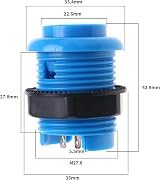 eMagTech Arcade Machine Push Buttons Multicolour Replacement Games Accessories view 5