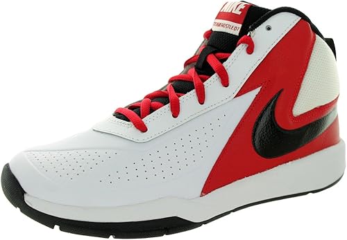 nike team hustle red and black