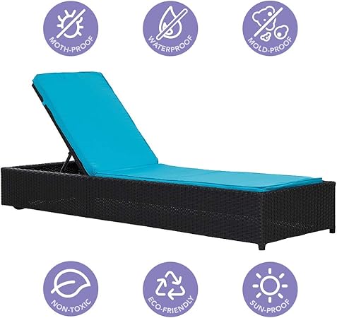 Amazon Com Casa Andrea Milano Outdoor Patio Lounge Chair