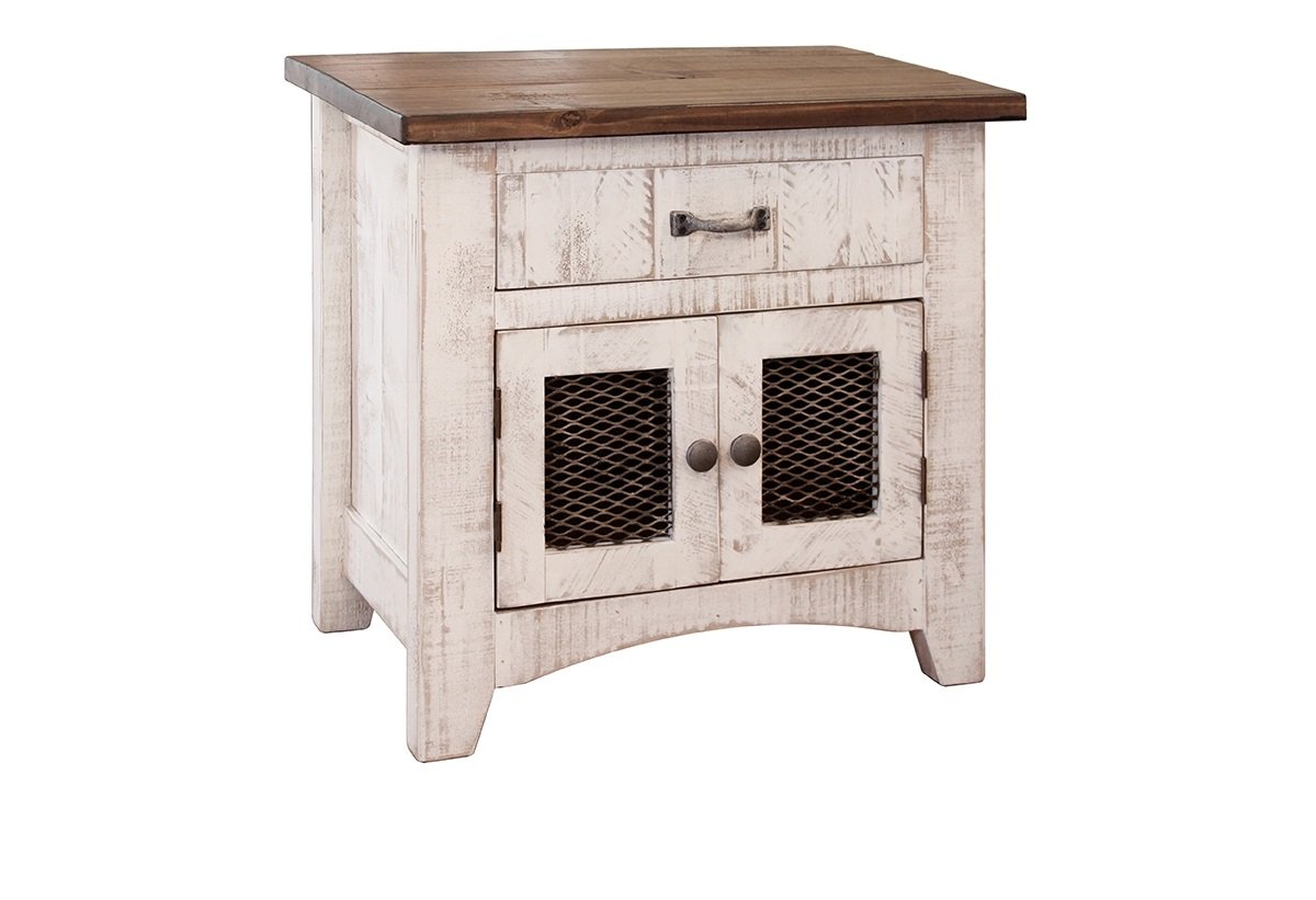 Rr Anton Distressed White Bedside Table Buy Online In Guernsey At Desertcart