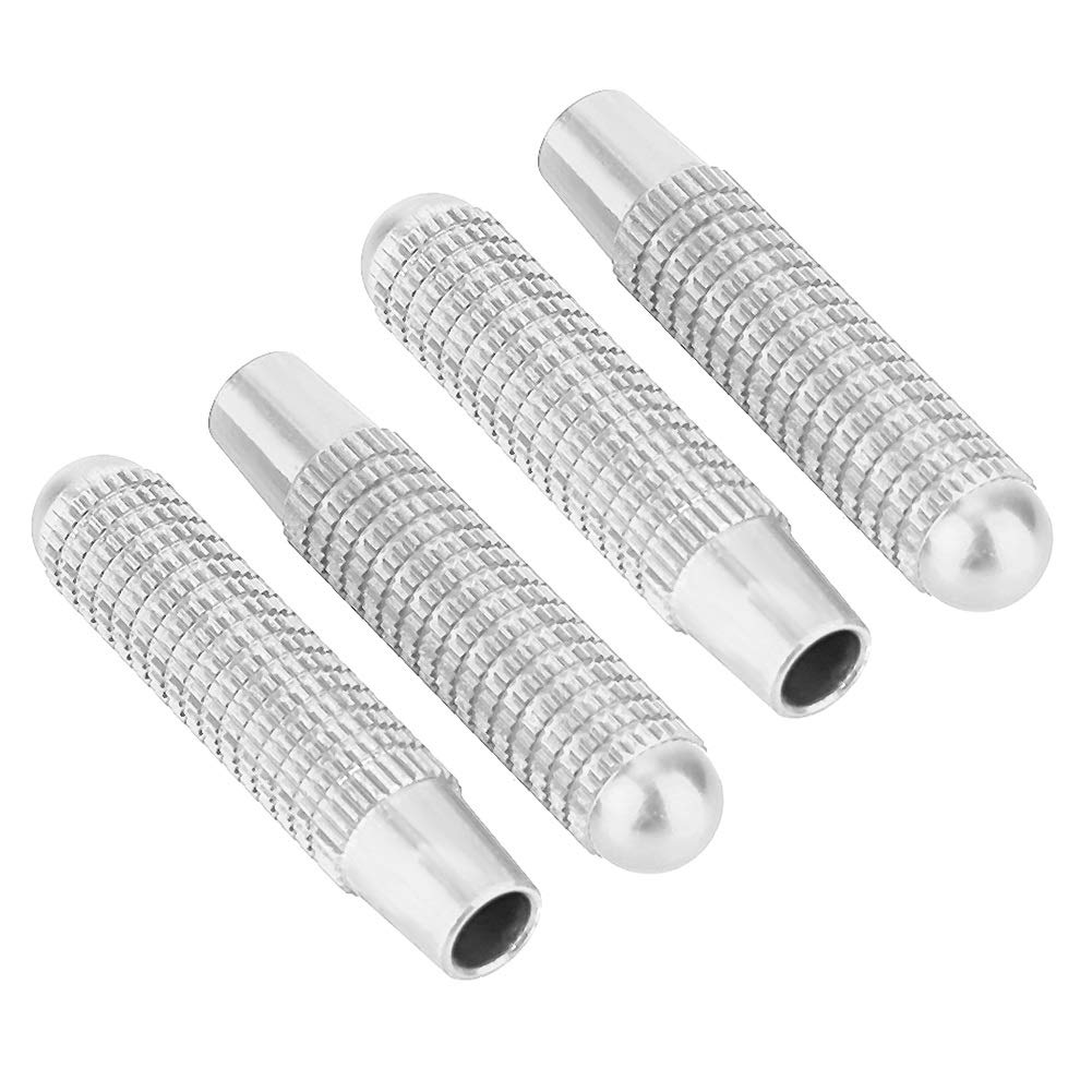 KSTE 4pcs Car Door Lock Pin Knob Cover Fit Compatible with Mercedes Benz A B E CLA GLA GLC GLK Class(Silver)