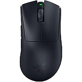 Razer DeathAdder V3 Pro Wireless Gaming Mouse: 63g Ultra Lightweight - Fast Optical Switches Gen-3 - HyperSpeed Wireless - 5 Programmable Buttons - 90 Hr Battery - Black (Renewed)