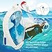 MYTHQUATE Full Face Snorkel Mask - Foldable Tube Easy Breath Anti-Fog Anti-Leak - 180° Panoramic Viewing Area - Ideal for Adults Youth Swimming Snorkeling Diving and Scuba with eBook Guide