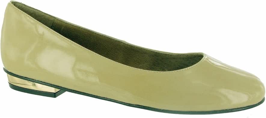 RIVA Womens/Ladies Rita Patent Gold Low Heel