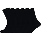 LMHCISO Mens Bamboo Rayon Crew Dress Socks Anti Odor for Men Size 8-13 | Breathable,Moisture-wicking,Ribbed Elastic Cuff,Durable,Comfy,Machine Washable,Ideal for Wedding Business &amp; Casual