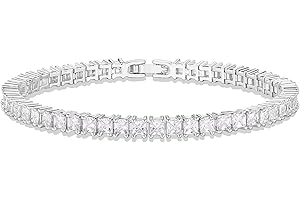 PAVOI 14K Gold Plated Cubic Zirconia Classic Tennis Bracelet | Gold Bracelets for Women | 4mm CZ, Size 6.5-7.5 Inch