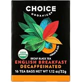 Choice Organic Teas English Breakfast Tea Decaffeinated Organic - 16 Tea Bags