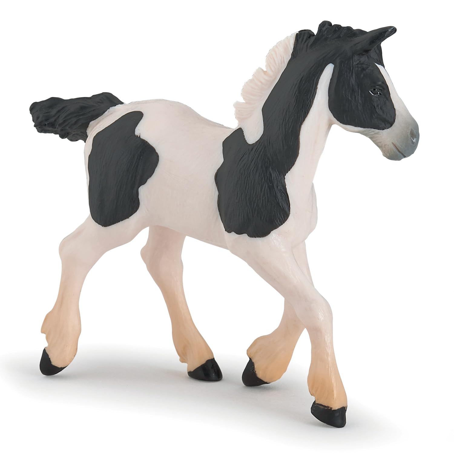 Papo 51508 Black piebald cob HORSES, FOALS AND PONIES Figurine, Multicolour