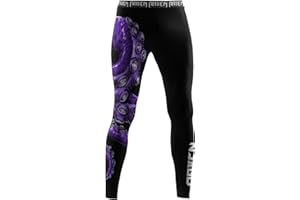 Raven Fightwear Men's Kraken Octopus BJJ Spats Tights MMA