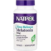 Natrol Melatonin Time Release 5mg Tablets 100 ea ( Packs of 4)