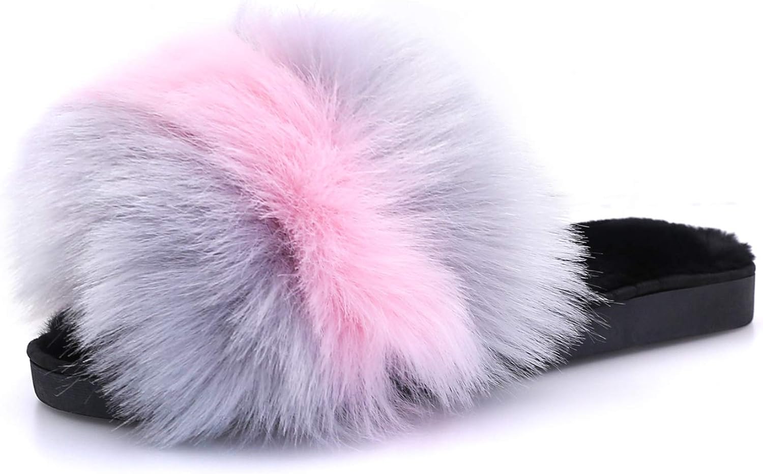fur slippers for ladies