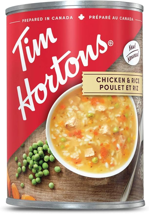 Tim Hortons Chicken & Rice Soup, ReadytoServe, 540mL Can Amazon.ca