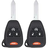 Keyless2Go Replacement for Keyless Entry Remote Car Key Vehicles That Use 4 Button OHT692713AA - 2 Pack