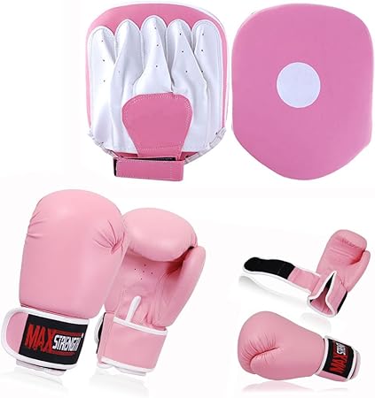 pink boxing pads