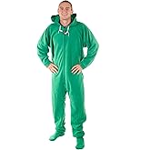 Forever Lazy Footed Adult Onesies, One-Piece Pajama Jumpsuits for Men and Women, Unisex. with Detachable Feet.