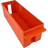 Extra-Capacity Rolled Coin Plastic Storage Tray, Quarters, Orange (1 Tray)