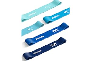 DIOMASO Resistance Bands for Working Out- 5 Levels with Exercise Bands, Multi-Colored Stretch Bands for Women Men, Legs, Glut