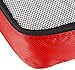 Amazon Essentials 4-Piece Packing Cubes Travel Accessories Set, Luggage Organizer with Double Zipper, Mesh Top, 100% Polyester, Medium, Red (Previously Amazon Basics)