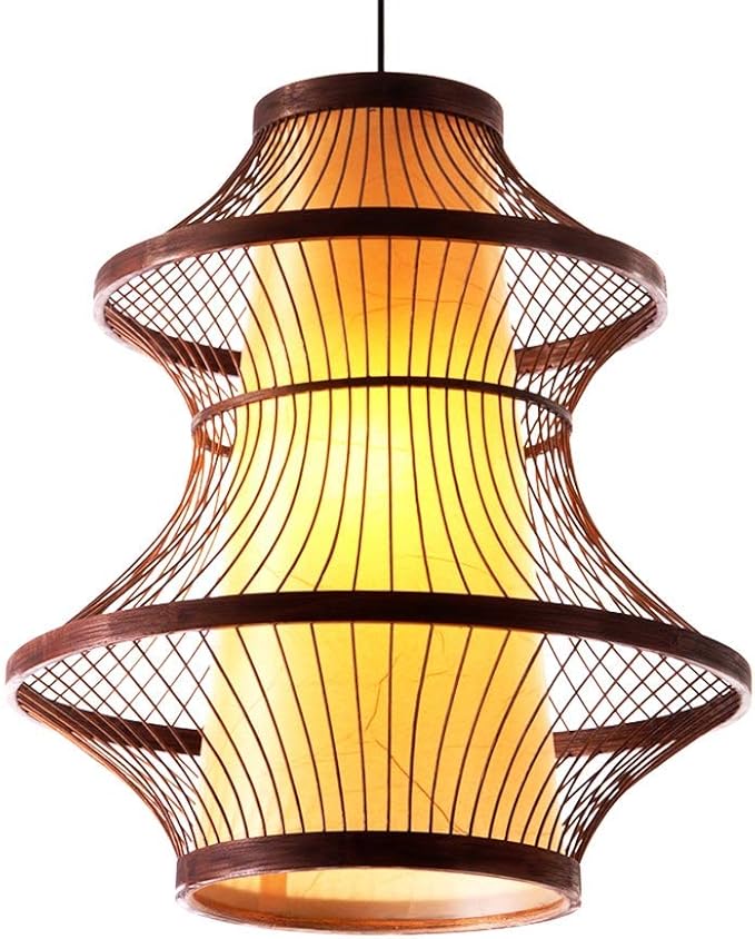 Candelabro de bambú de Estilo del sudeste asiático Nueva lámpara de