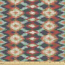 Ambesonne Ikat Fabric by The Yard, Indigenous