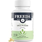 FREEDA Maximum Strength Multivitamin – High Potency Daily Supplement for Active Adults (Men & Women) – Iron Free – SCD Diet Compatible – 120 Capsules – Ultra Freeda