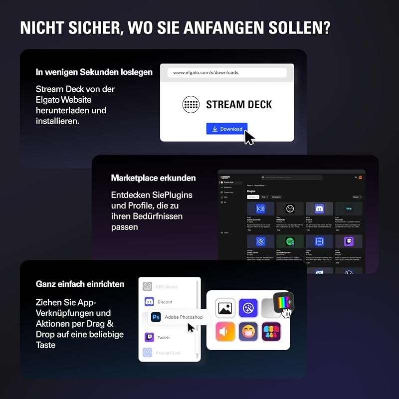 Stream Deck +, Audiomixer und Studio-Controller