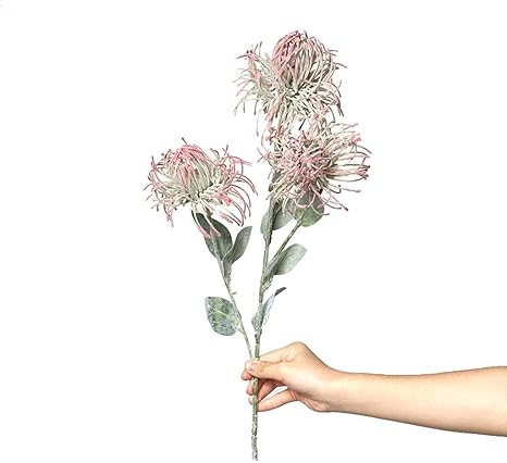 Amazon Lf フェイクフラワーシミュレーションピンクッション花リビングルームのフェイクフラワープラスチックフラワー デコレーションホームテーブルデコレーションフラワーアレンジメントフラワーアレンジメントフラワー レイアウト Color Pink 造花 オンライン通販