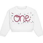 IDOPIP Toddler Baby Girls First Birthday Outfit Boho Embroidery One Sweater Top Knit Pullover Sweatshirt Fall Winter Clothes