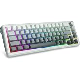 E-YOOSO 65% Wireless Mechanical Gaming Keyboard with Knob, Creamy Sound | Bluetooth/2.4Ghz/USB Wired Keyboard , Hot Swappable Pre-lubed Linear Switches, RGB Backlit Keyboard for PC/Laptop