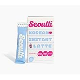 Seoulli Korean Instant Latte – Premium 3-in-1 Coffee Sticks with Arabica Beans, Real Milk-Based Creamer & Organic Brown Sugar – Smooth Medium Roast – 80mg Caffeine in each packet, Café-Style Instant Coffee Packets, 10 Packet